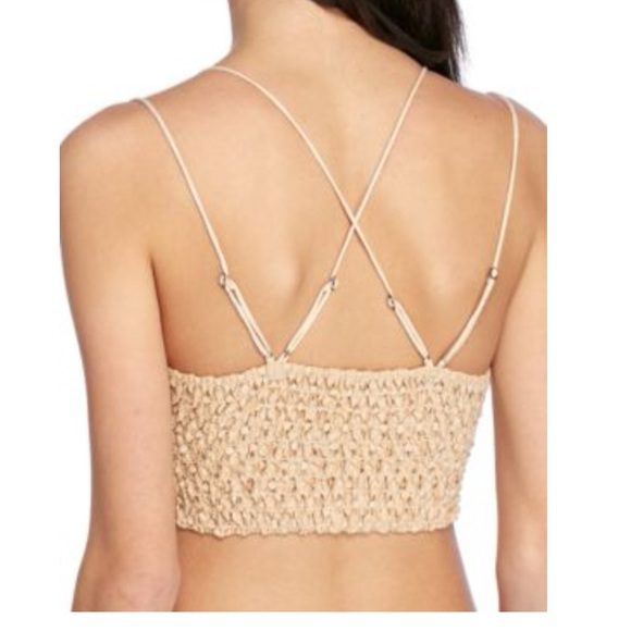 Free People Adella lace bralette Nude color Size Small New with tag - Picture 2 of 15